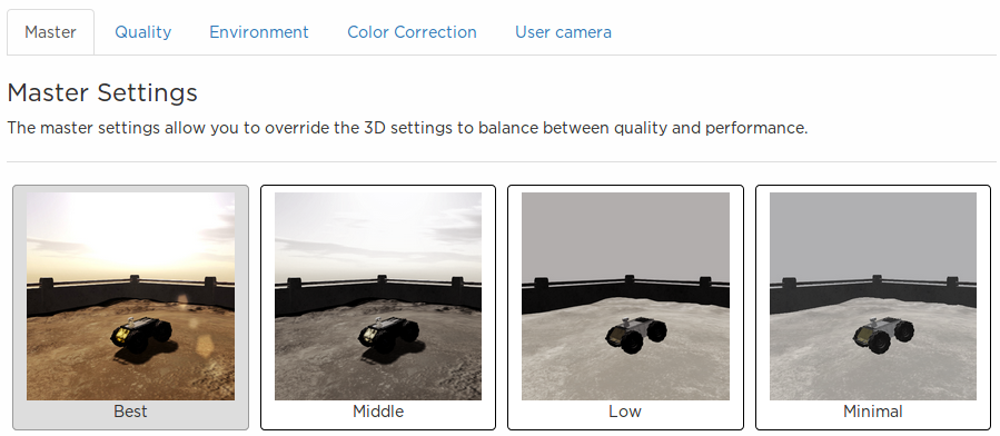 Set graphical settings to best